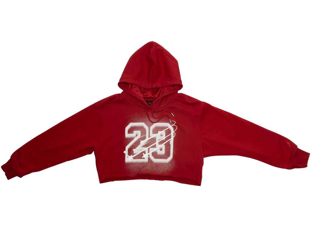 Women's Jordan Flight Fleece Cropped Satin Lined Hoodie – Oneness