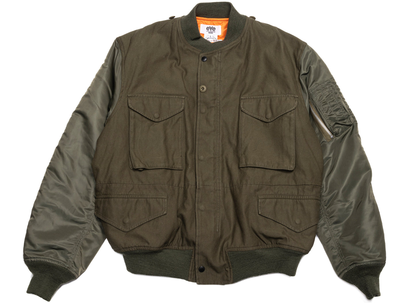 Junya Watanabe MAN Cotton-Nylon Jacket in Khaki Mix