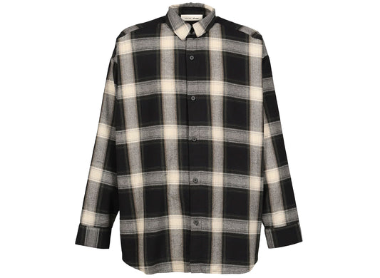 Fear of God Essentials Button Up Shirt in Iron Grey Plaid