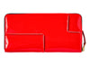 Comme des Garçon Reversed Hem Wallet in Red