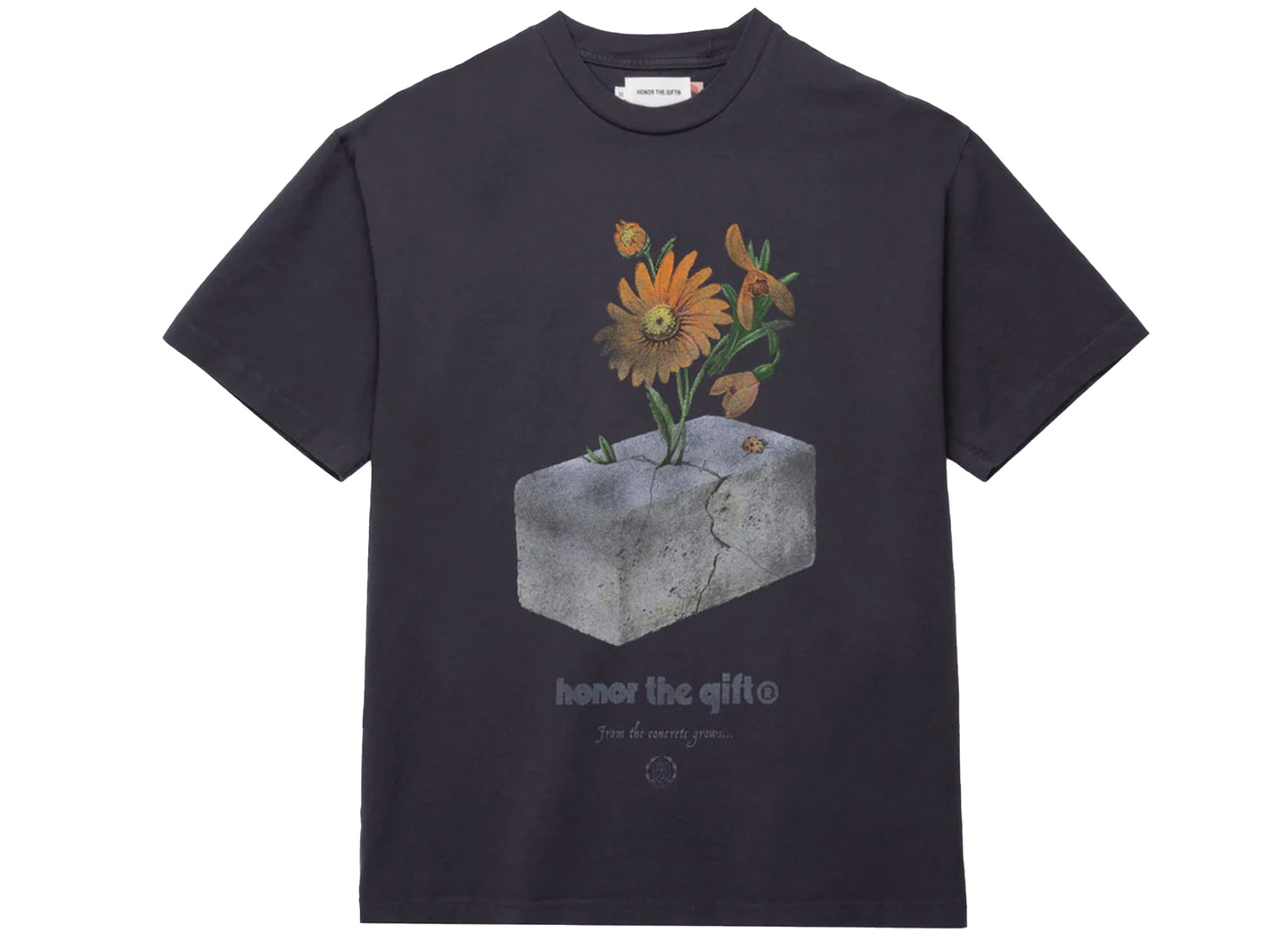 Honor the Gift Concrete 2.0 S/S Tee in Charcoal