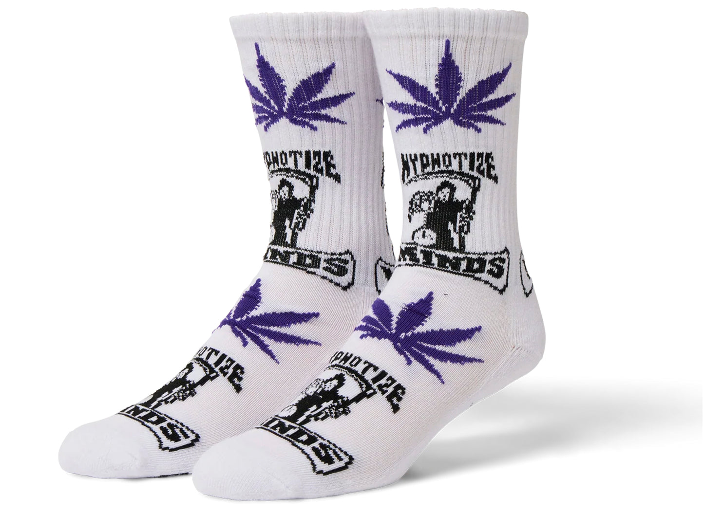 HUF x Three 6 Mafia Hypnotize Minds Plantlife Sock in White