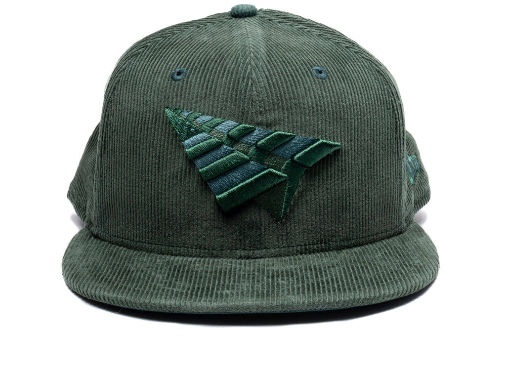 Paper Planes Corduroy Crown 59Fifty Fitted Hat in Dark Green