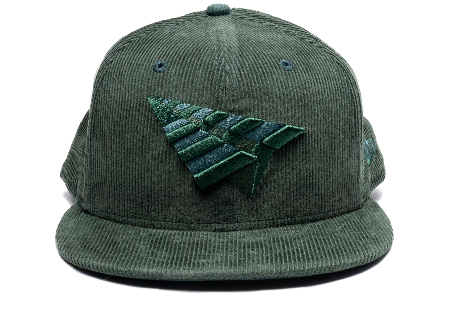 Paper Planes Corduroy Crown 59Fifty Fitted Hat in Dark Green