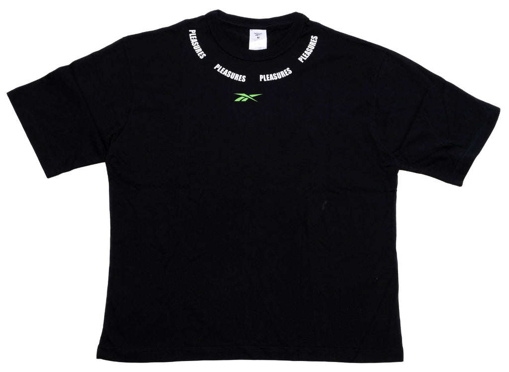 Reebok x Pleasures Tee in Black 'Not Guilty'