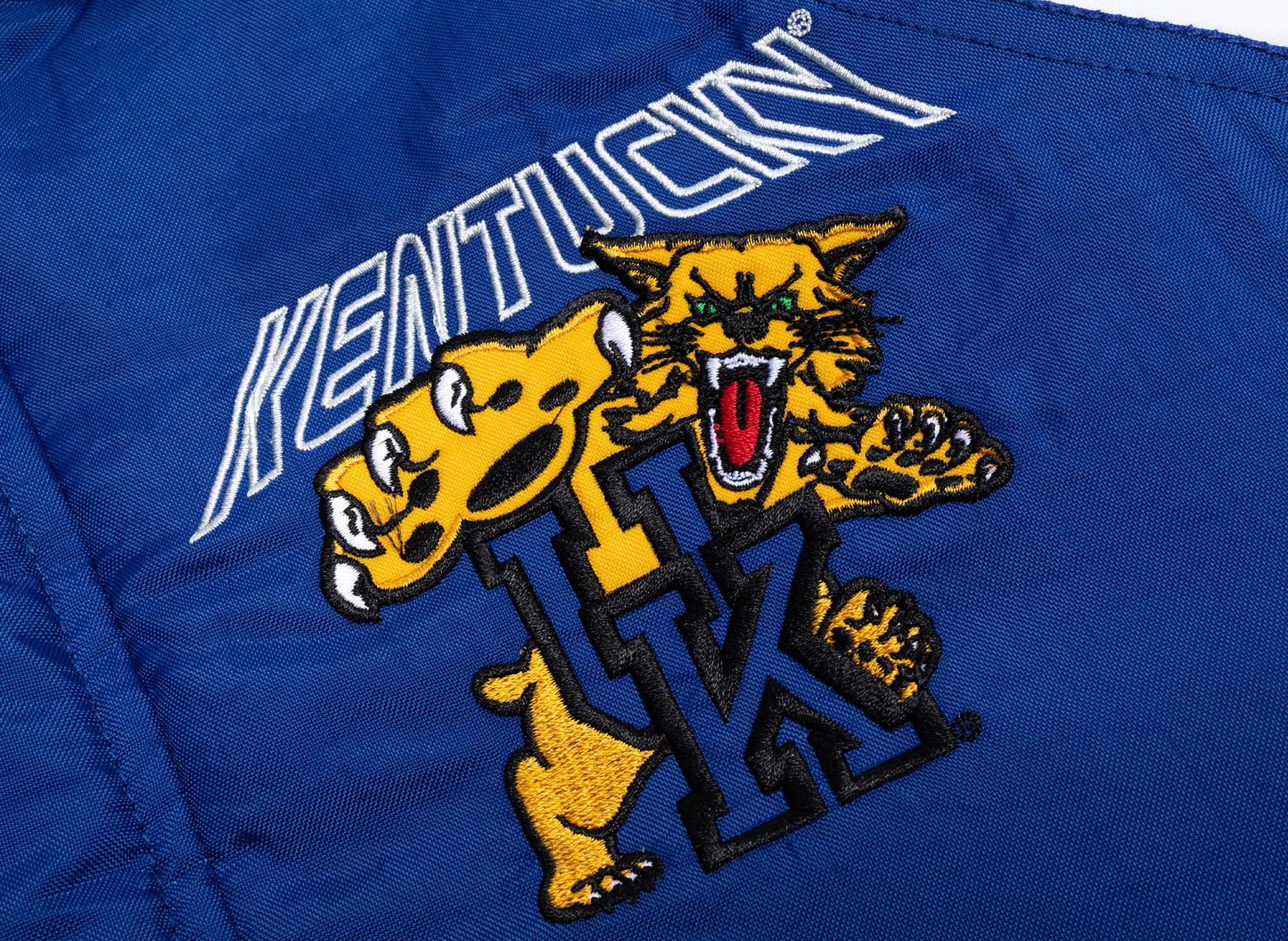 Starter Oneness Exclusive Kentucky Wildcats Nylon Varsity Jacket in Blue