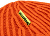 Supervsn Contrast Rib Beanie in Orange