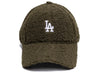 Women's New Era Borg 9FORTY Los Angeles Dodgers Snapback Hat in Green