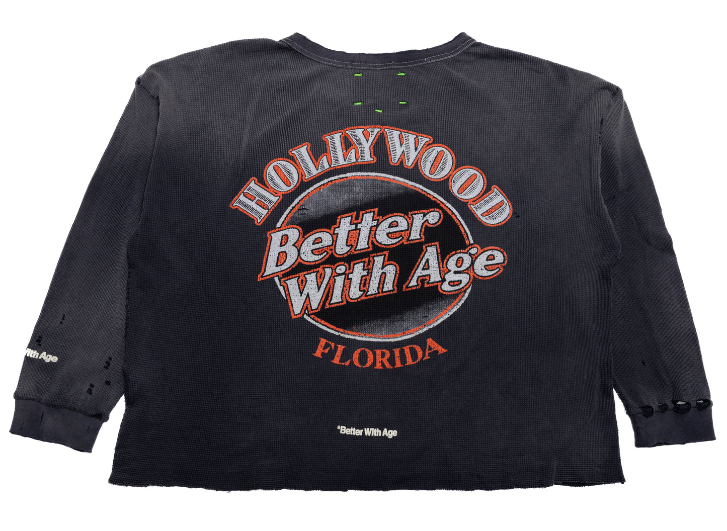 Better With Age Florence Waffle Long Sleeve in Black