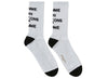 Comme des Garçon HOMME Socks in White v1
