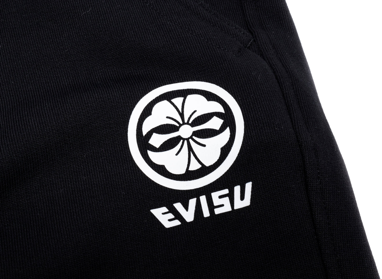 Evisu Brush Seagull Screen Print Sweatpants in Black