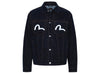 Evisu Kamon & Seagull Embroidery Regular Fit Denim Jacket