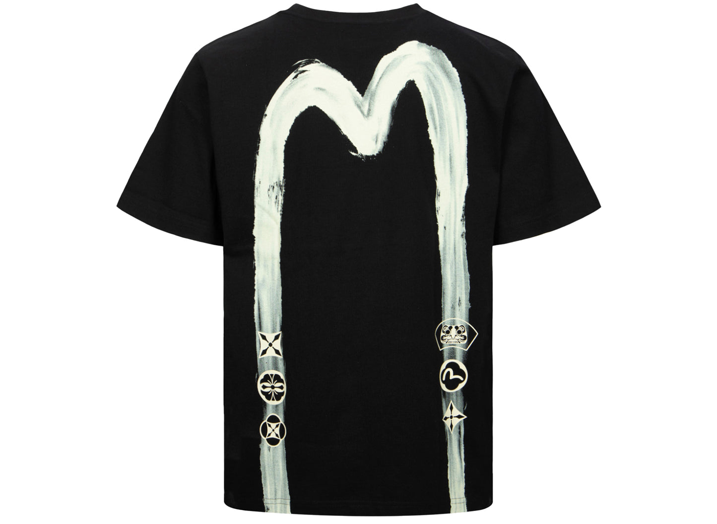 Evisu Calligraphy Daicock Print Regular Fit T-Shirt xld