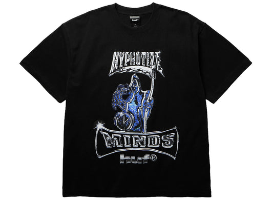 HUF x Three 6 Mafia Sizzurp SS Tee in Black