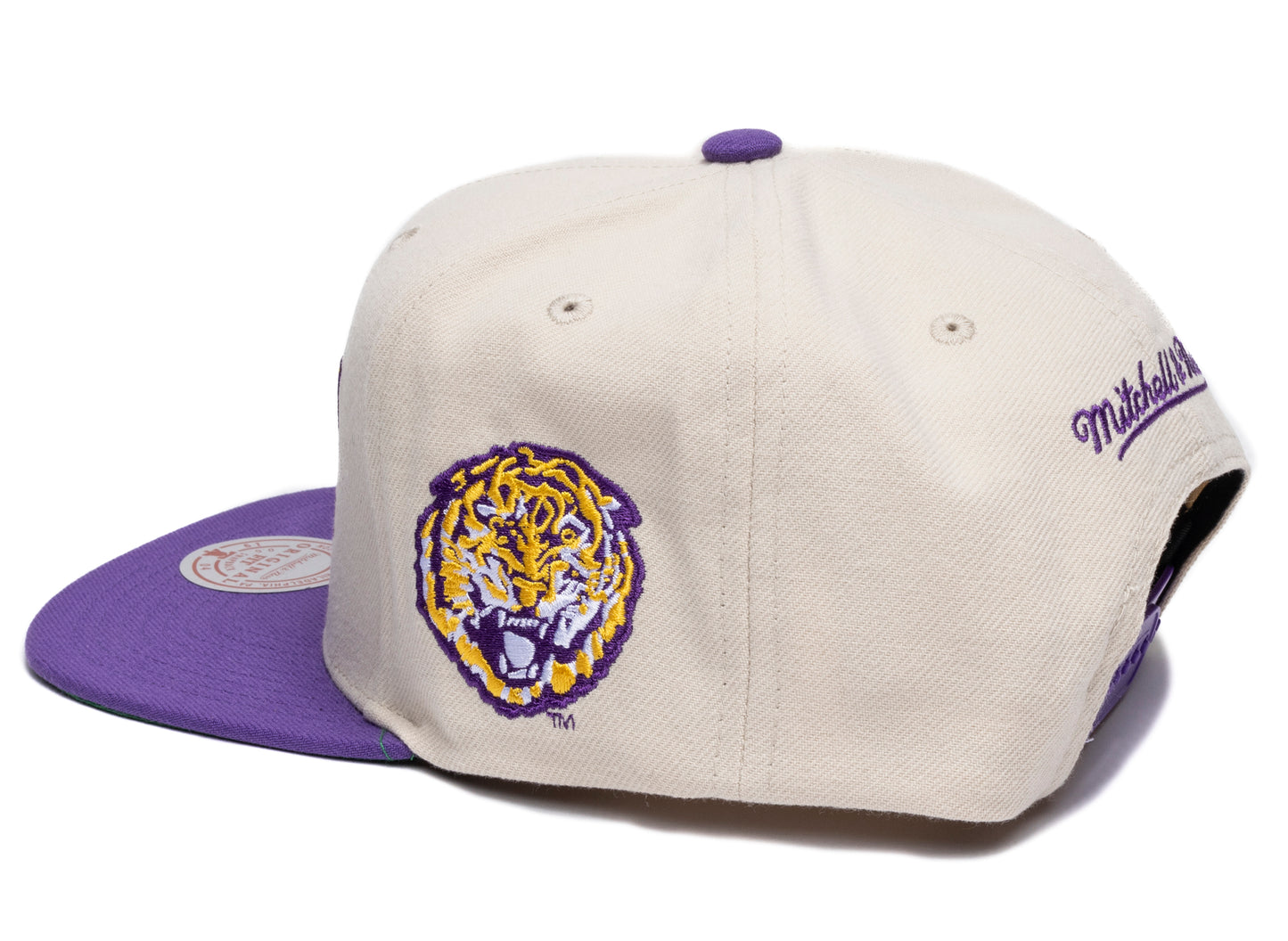 Mitchell & Ness NCAA Just Don Cream LSU Snapback