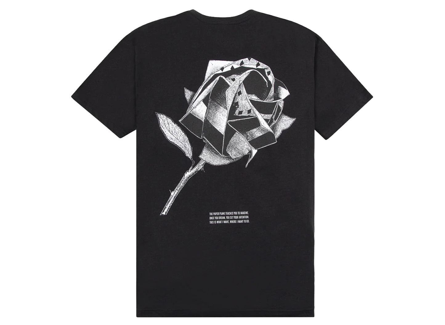 Paper Planes 'Greatness is a Process' Flowers Tee in Black