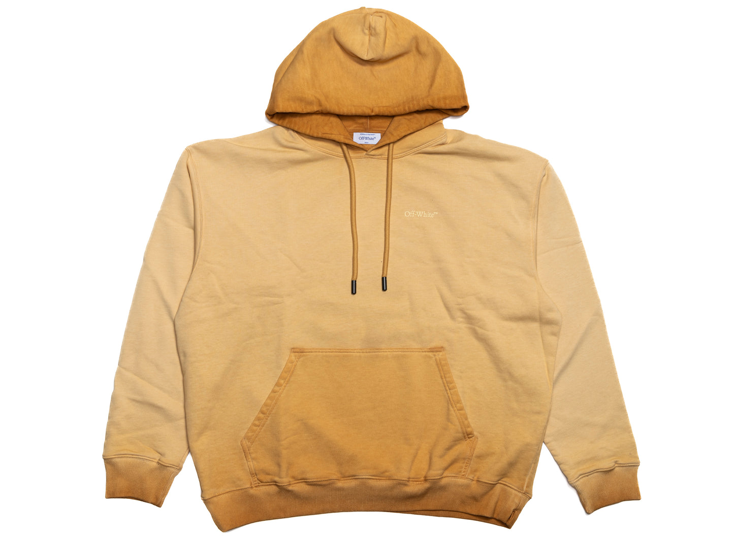 OFF-WHITE Rugs Arrow Skate Hoodie in Cloud Nugget Gold