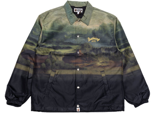 A Bathing Ape Art Print Coach Jacket