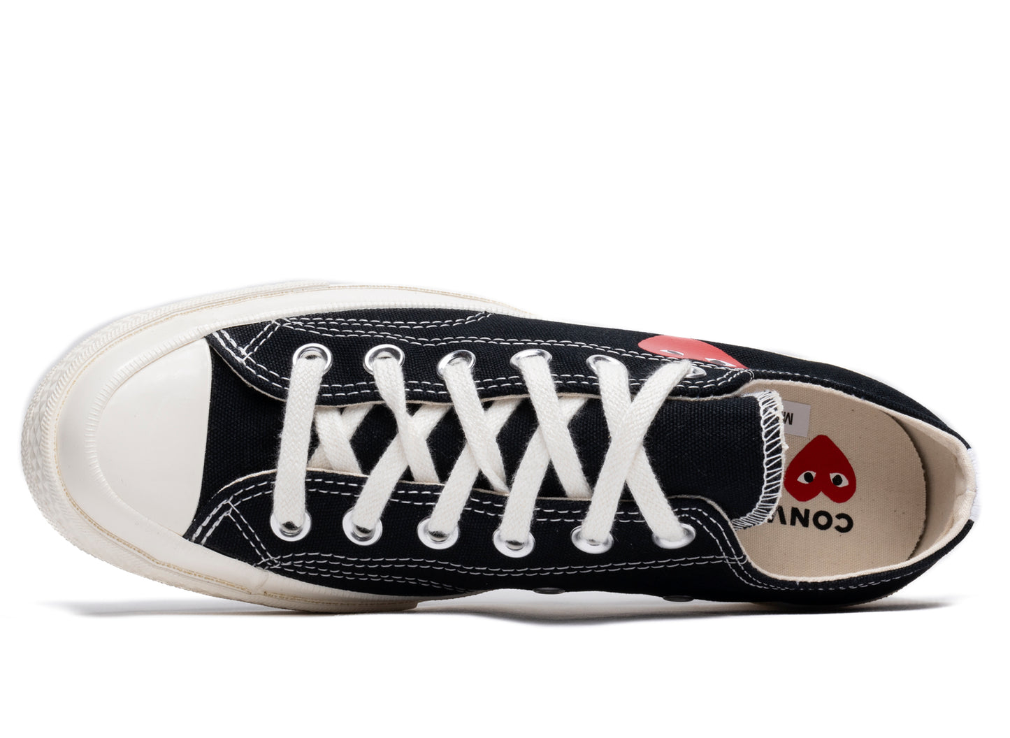 Converse Comme des Garçons Play Heart Chuck 70 Low in Black