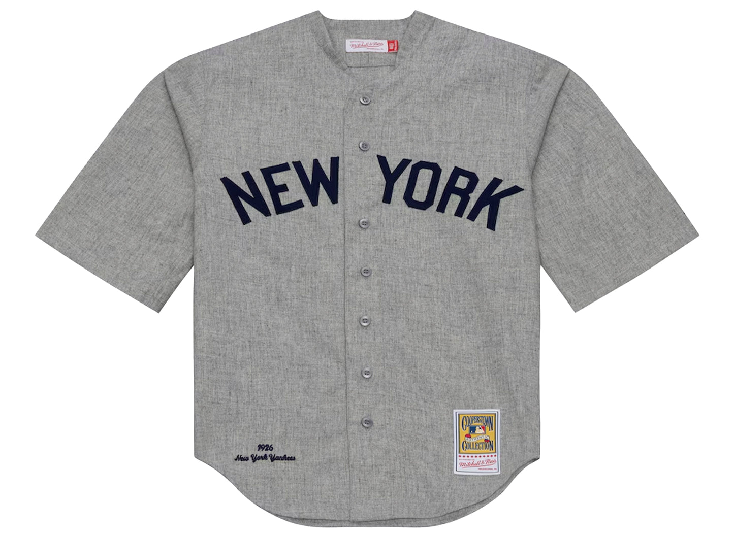 Mitchell & Ness New York Yankees 1926 Authentic Jersey in Grey