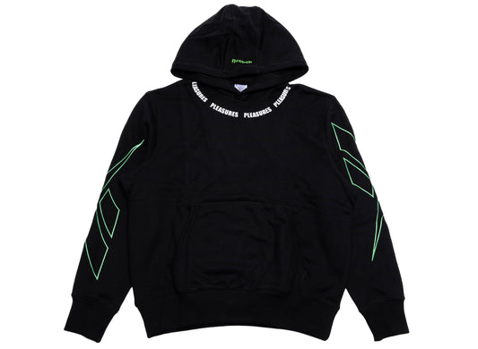 Reebok x Pleasures Hoodie in Black 'Not Guilty'