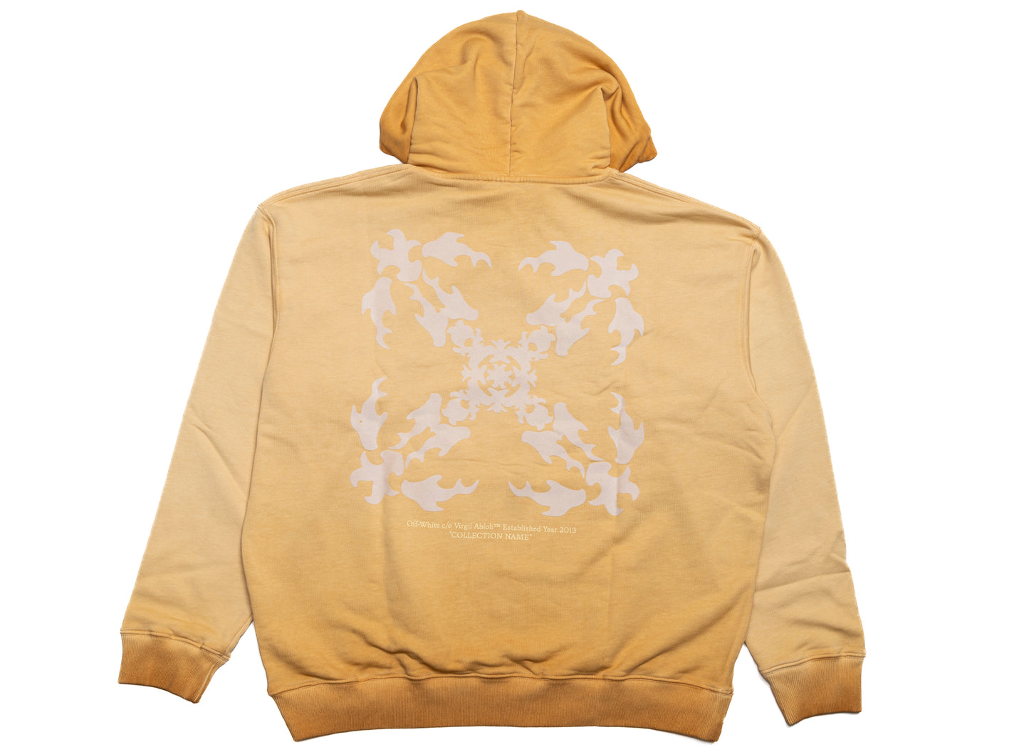 OFF-WHITE Rugs Arrow Skate Hoodie in Cloud Nugget Gold