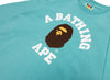 A Bathing Ape College L/S Tee in Blue