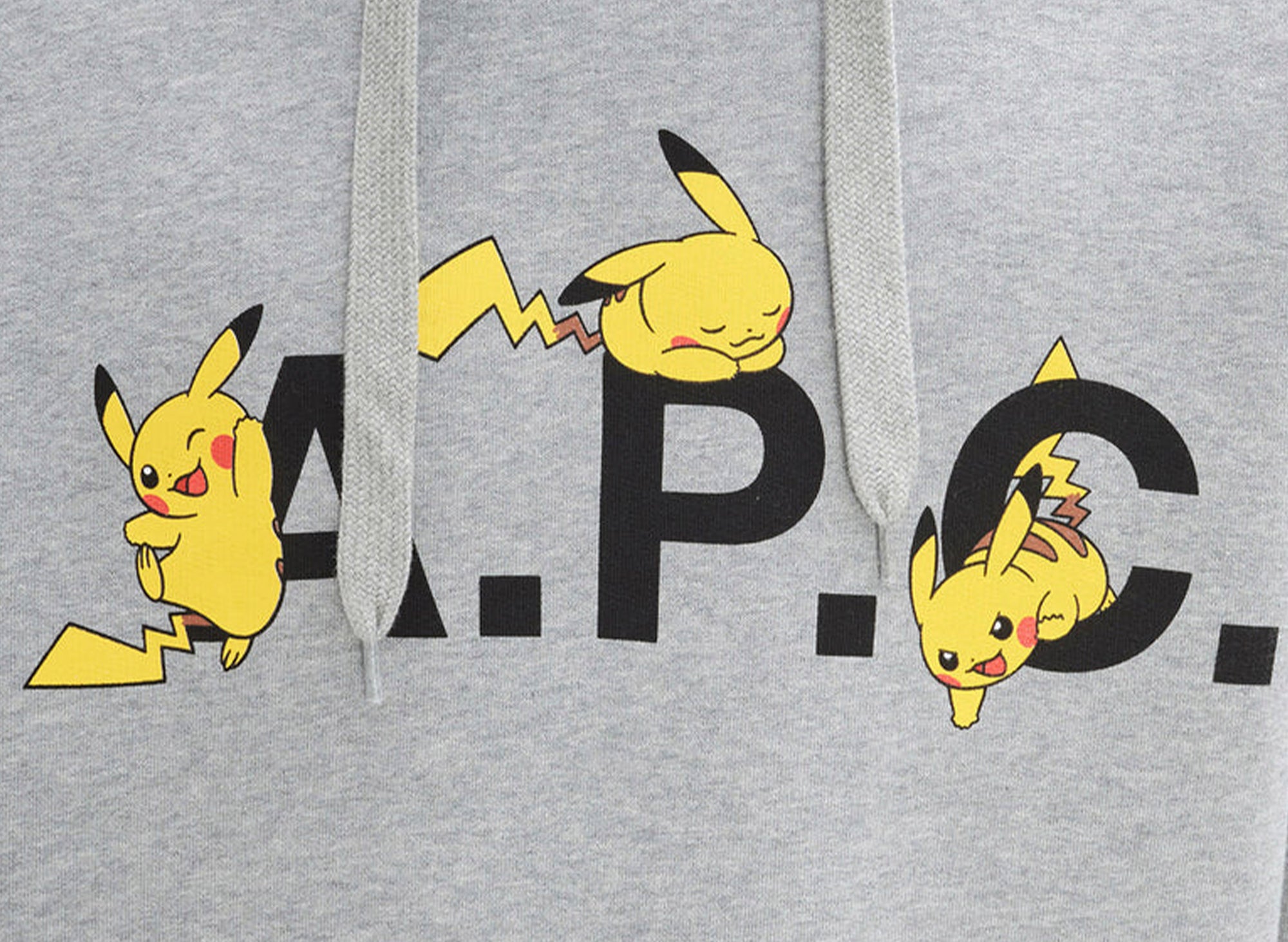A.P.C. x Pokemon Pikachu Hoodie in Grey – Oneness Boutique