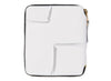 Comme des Garçon Reversed Hem Full Zip Around Wallet in White