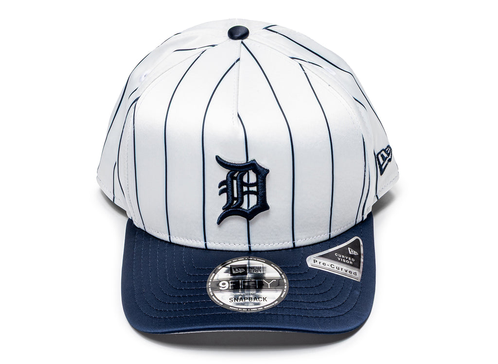 New Era 950AF Satin Pinstripe Detroit Tigers Snapback Hat