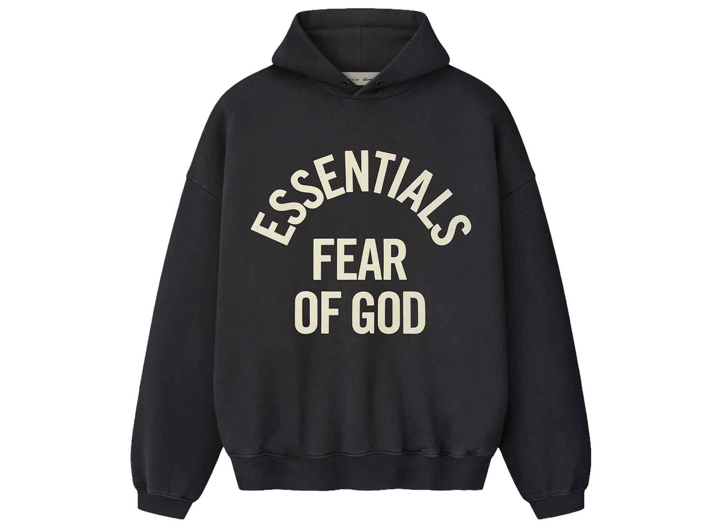 Women's Fear of God Essentials Campus 90s Cropped Hoodie 'Faded Black'