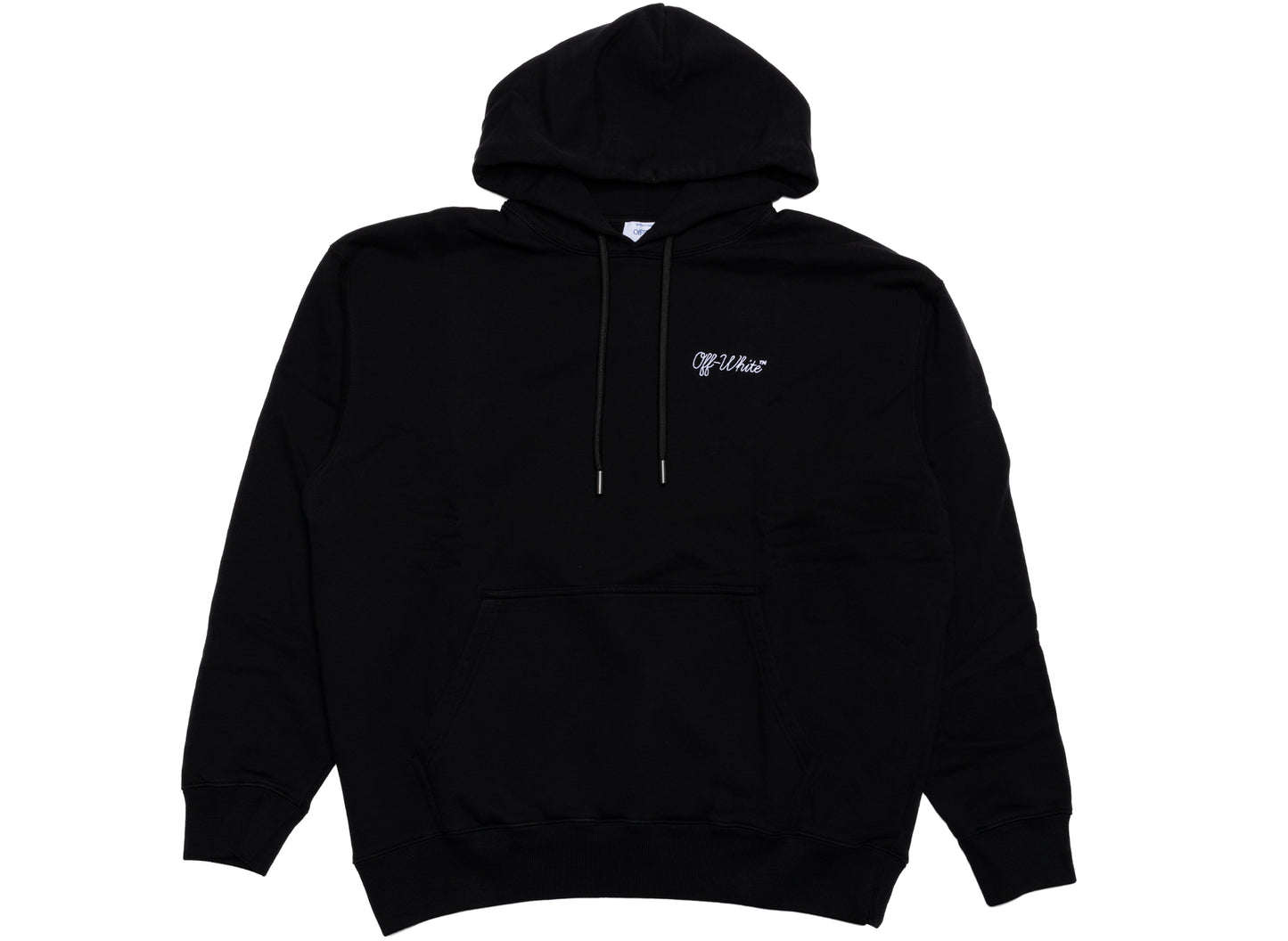 OFF-WHITE Script Logo Skate Hoodie in Black
