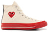 Comme Des Garçons PLAY x Converse Chuck 70 High 'White/Red'