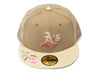 New Era Hand Stitched Floral Oakland Athletics Fitted Hat