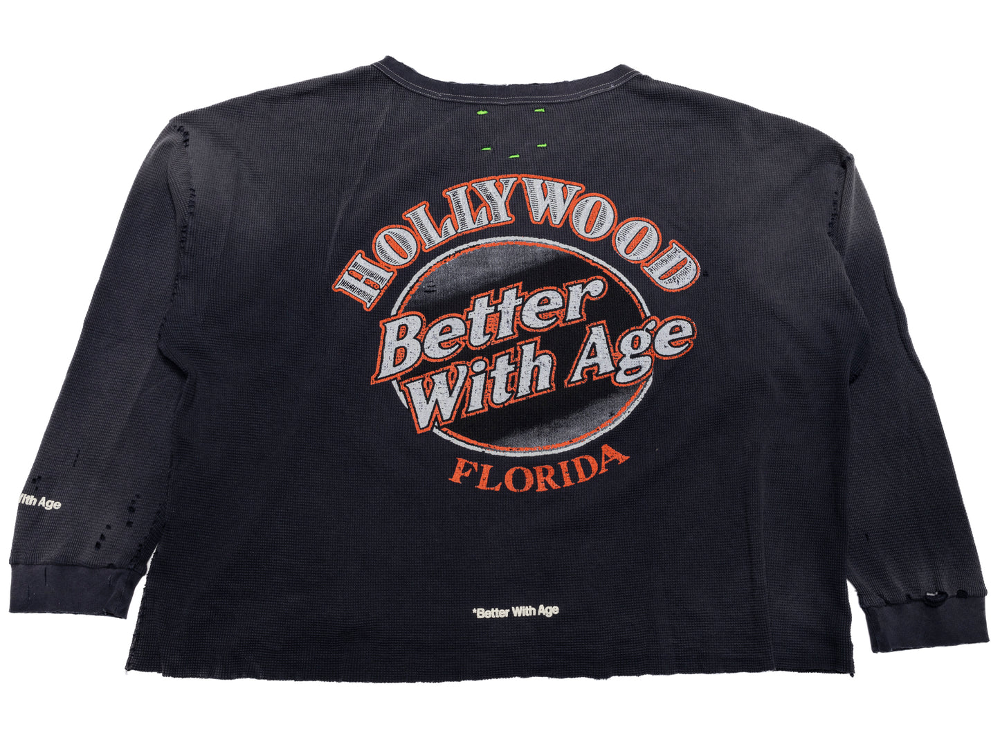 Better With Age Florence Waffle Long Sleeve in Black