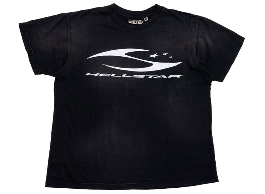 Hellstar H Cursive Logo T-Shirt in Black