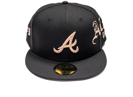 New Era MX Heritage Atlanta Braves 59Fifty Fitted Hat in team colors, unisex cap