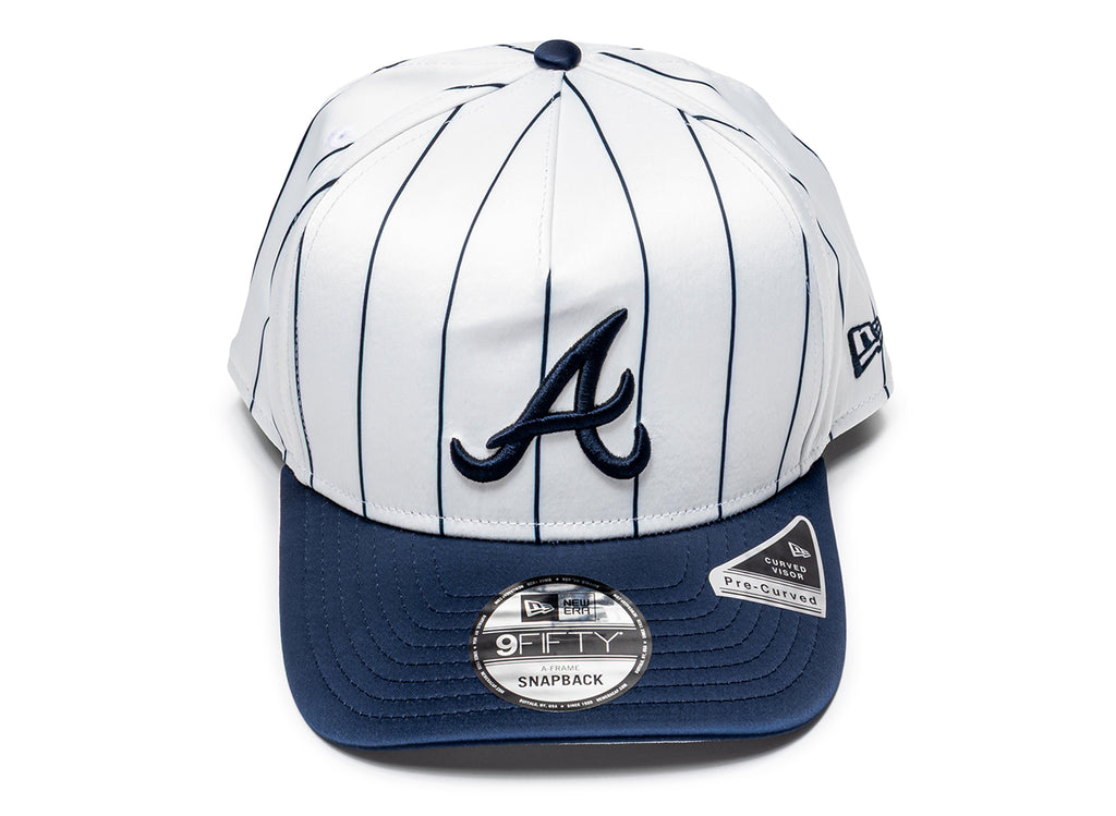 New Era 950AF Satin Pinstripe Atlanta Braves Snapback Hat