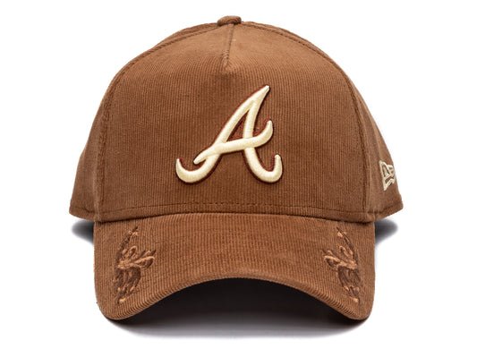 New Era Atlanta Braves Ornamental Corduroy Snapback Hat