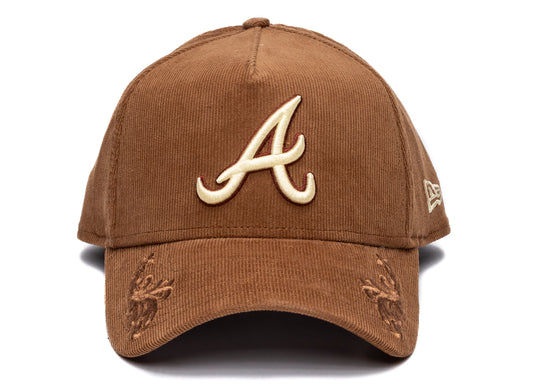 New Era Atlanta Braves Ornamental Corduroy Snapback Hat xld