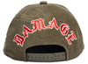 Readymade Damage Snapback Cap in Khaki