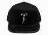 Tackma T Logo Strapback Hat in Black