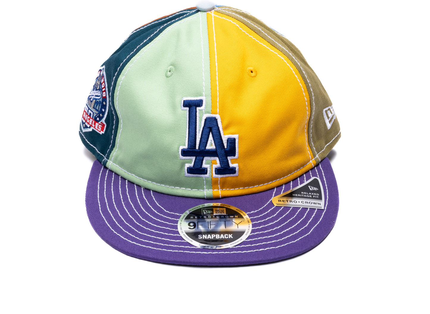New Era x Sean Wotherspoon Los Angeles Dodgers Retro Crown 9Fifty Snapback Hat in Multi-Color