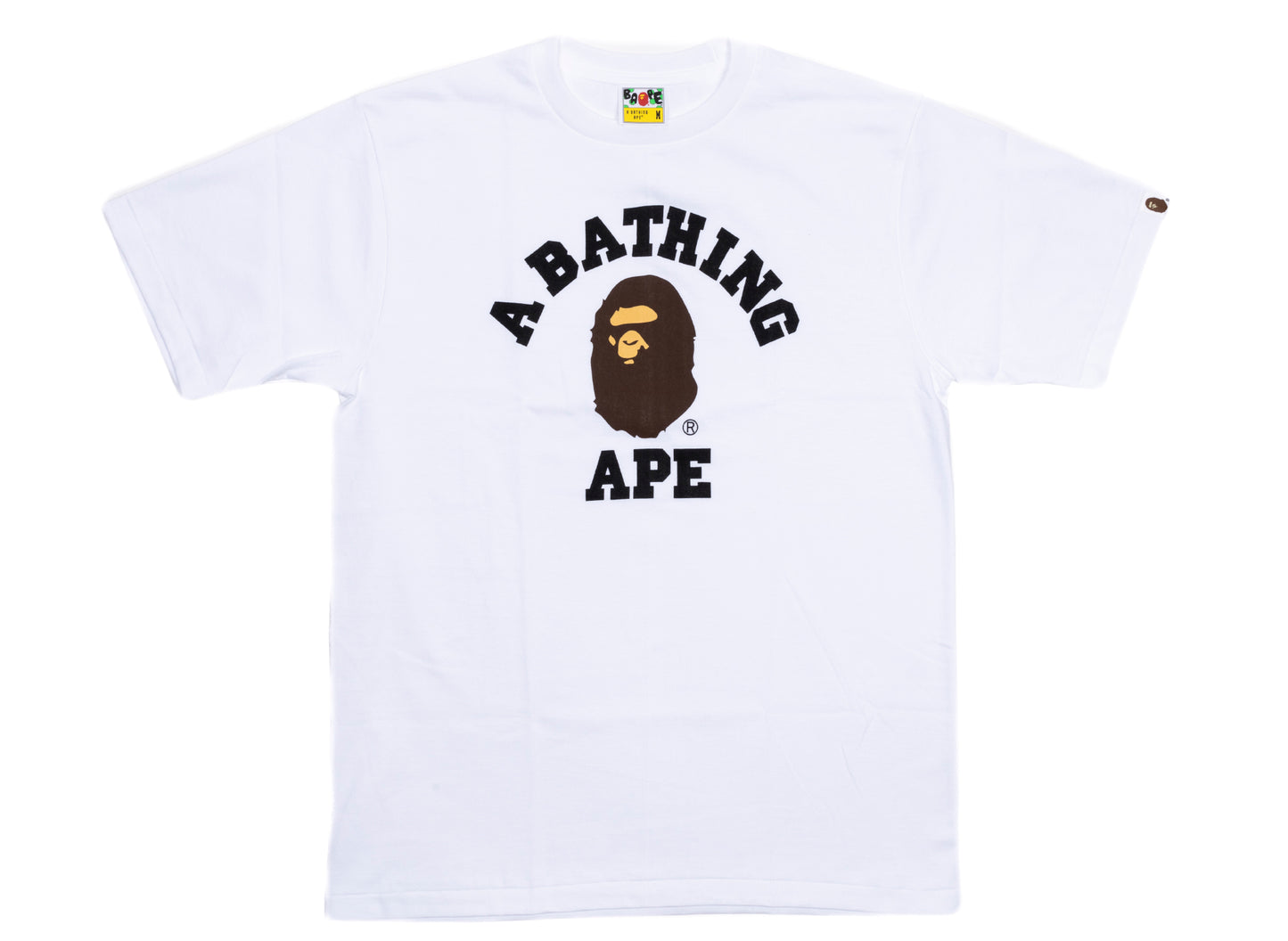 A Bathing Ape College Tee in White
