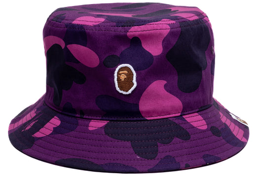 A Bathing Ape Color Camo Bucket Hat in Purple xld
