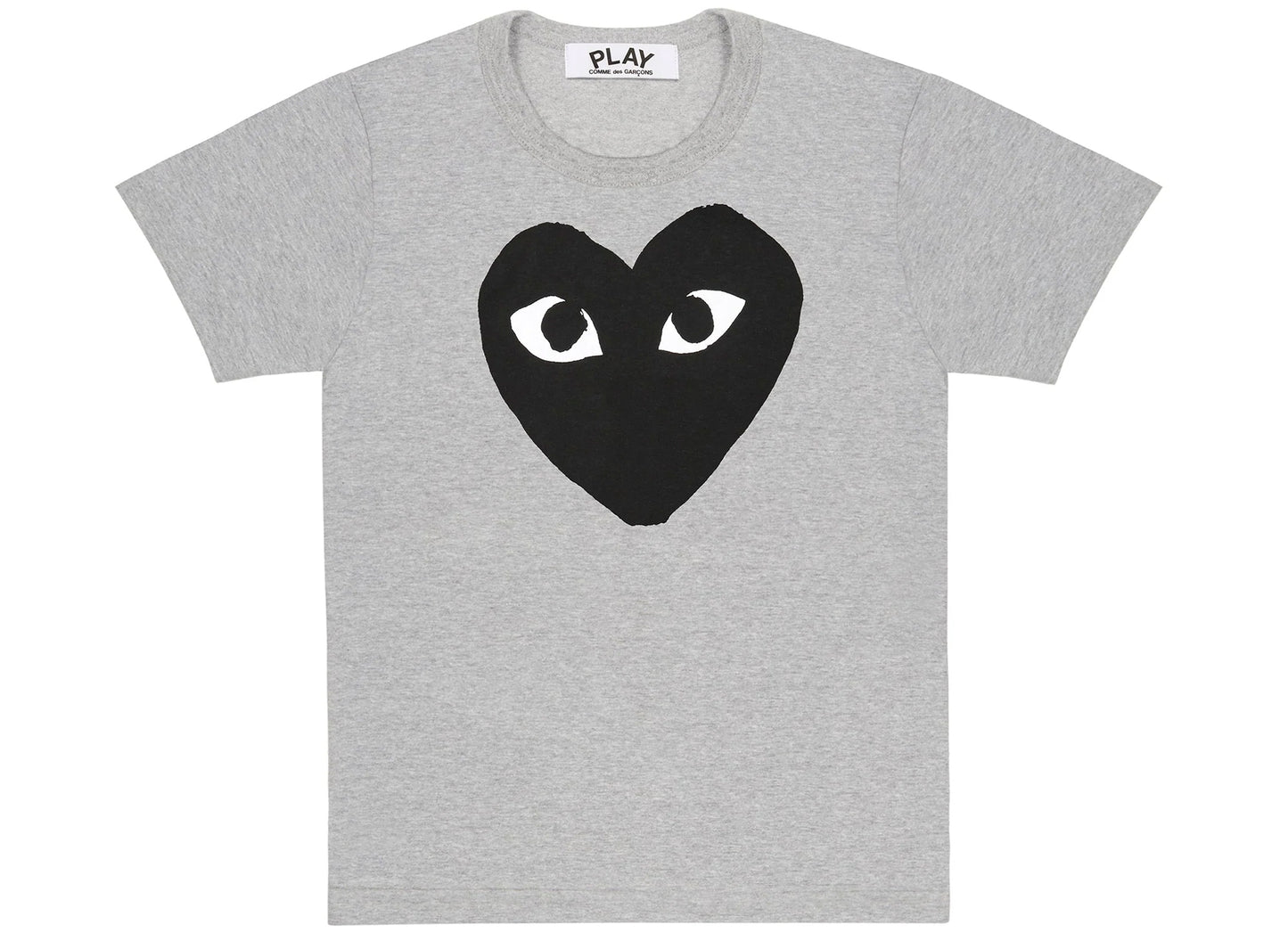 T-shirt Cœur Comme des Garçons Play Gris