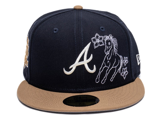 New Era Western Atlanta Braves Fitted Hat xld