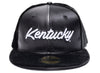 New Era Kentucky Wildcats 59FIFTY Suede/Leather Fitted Hat in Black