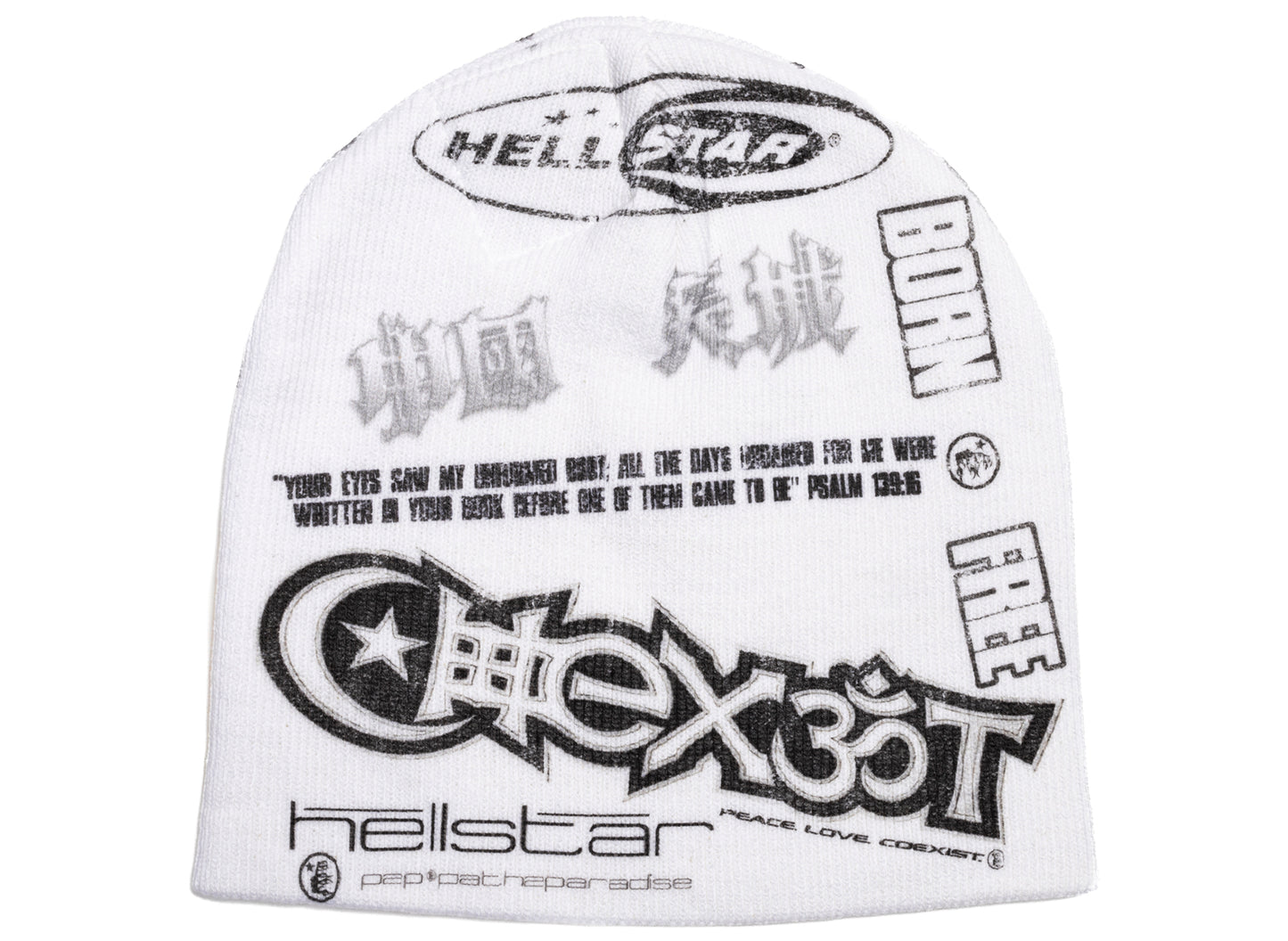 Hellstar Fetus Beanie in White