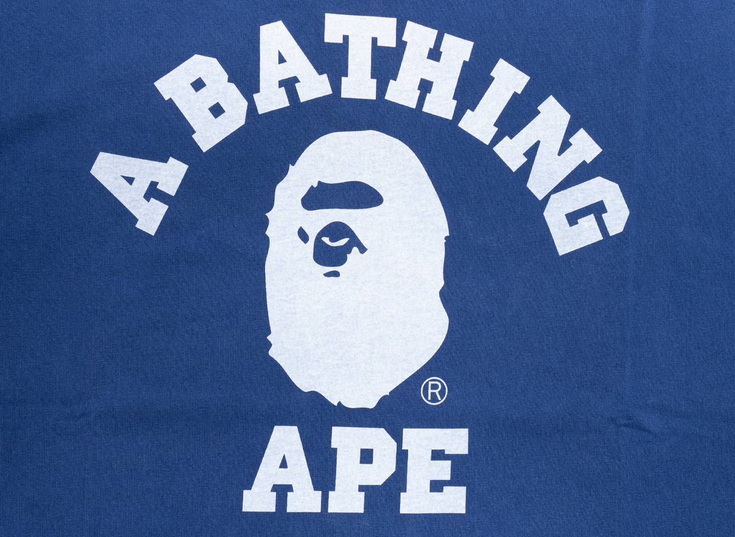 A Bathing Ape College Overdye Tee in Blue